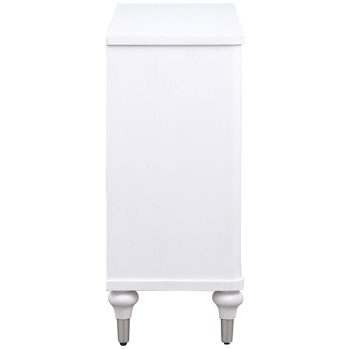 950411 Cardella 2-door Mandala Accent Cabinet Distressed White