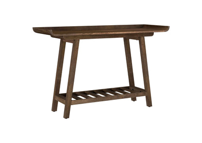 950415 Ornelas 46-inch Console Table with Slatted Shelf Mango Brown