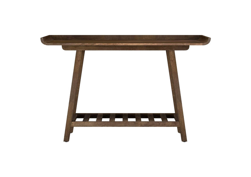 950415 Ornelas 46-inch Console Table with Slatted Shelf Mango Brown