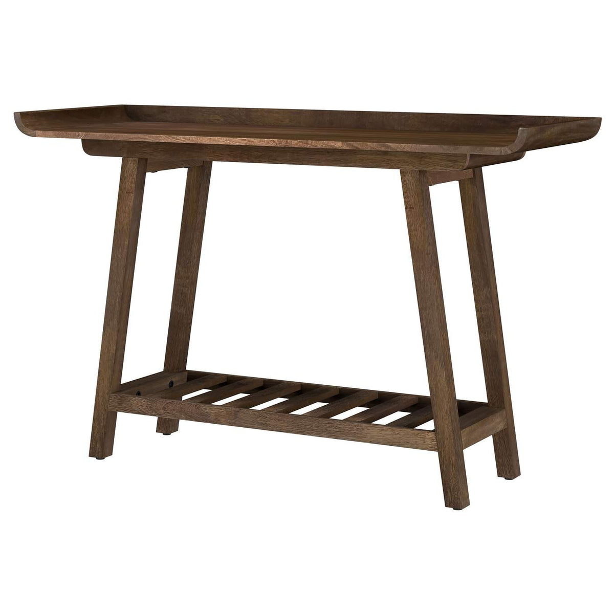 950415 Ornelas 46-inch Console Table with Slatted Shelf Mango Brown