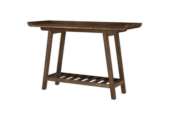 950415 Ornelas 46-inch Console Table with Slatted Shelf Mango Brown