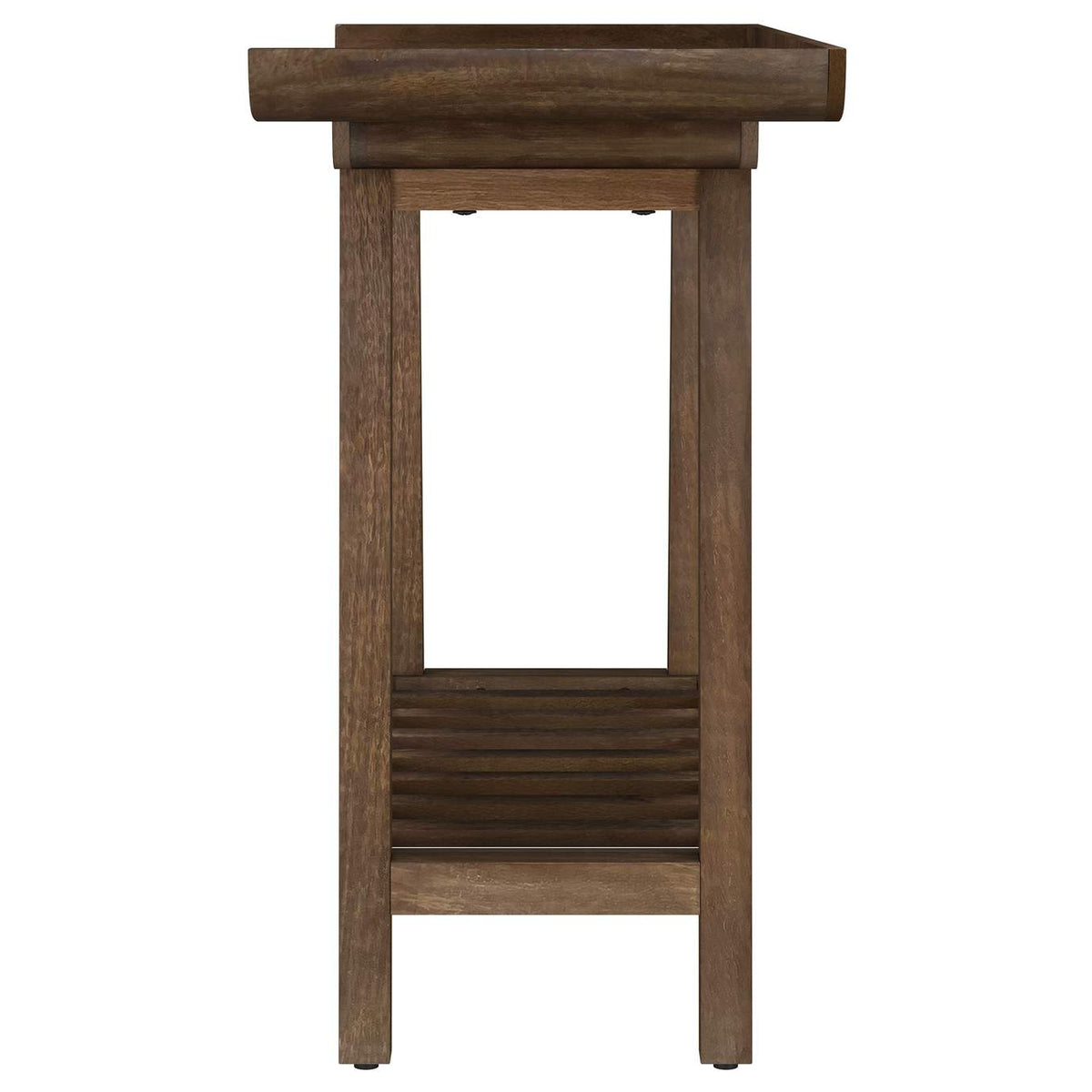 950415 Ornelas 46-inch Console Table with Slatted Shelf Mango Brown