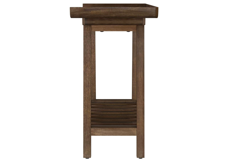 950415 Ornelas 46-inch Console Table with Slatted Shelf Mango Brown