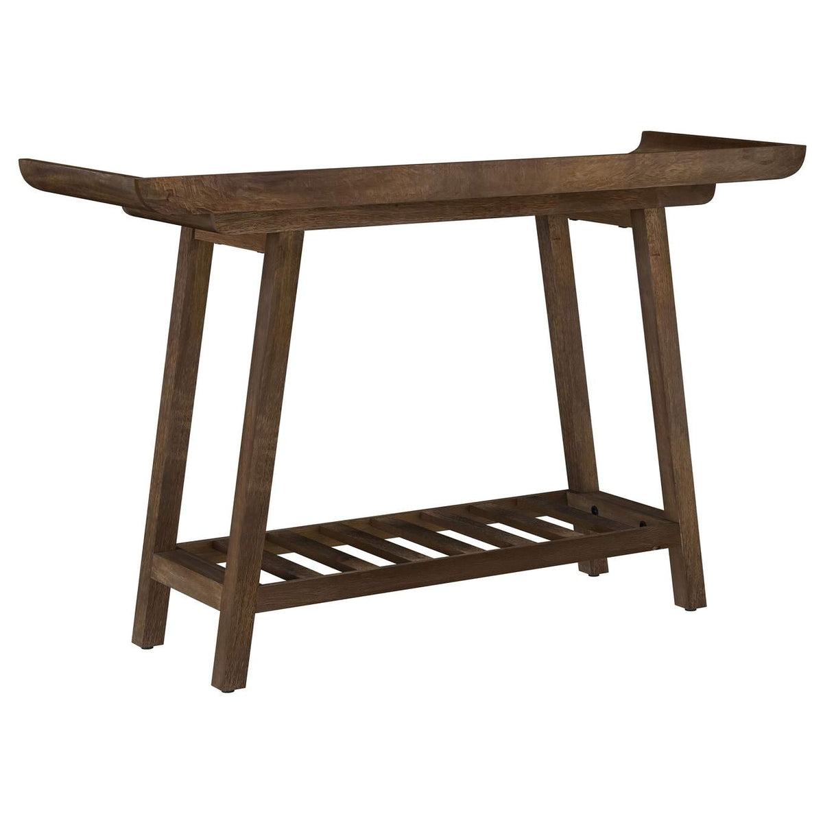 950415 Ornelas 46-inch Console Table with Slatted Shelf Mango Brown