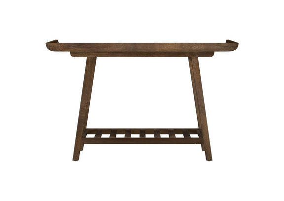950415 Ornelas 46-inch Console Table with Slatted Shelf Mango Brown