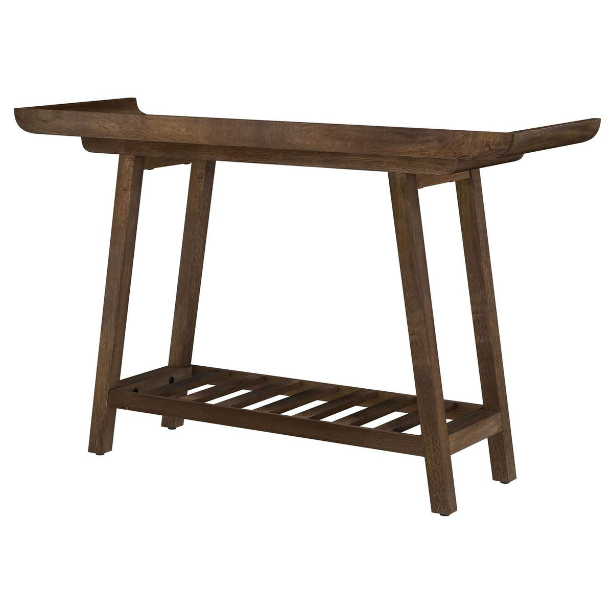 950415 Ornelas 46-inch Console Table with Slatted Shelf Mango Brown