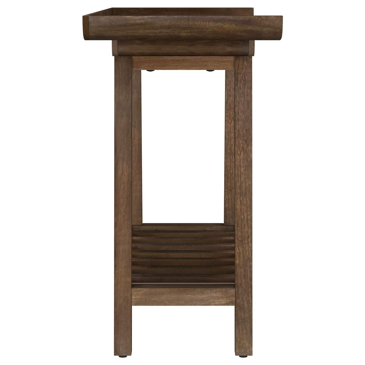 950415 Ornelas 46-inch Console Table with Slatted Shelf Mango Brown