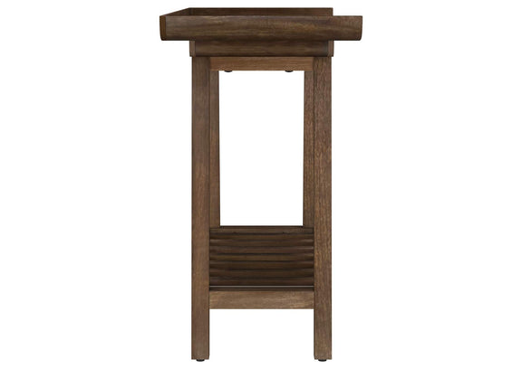 950415 Ornelas 46-inch Console Table with Slatted Shelf Mango Brown
