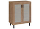 950421 Teller 2-door Shoe Storage Cabinet Natural Oak