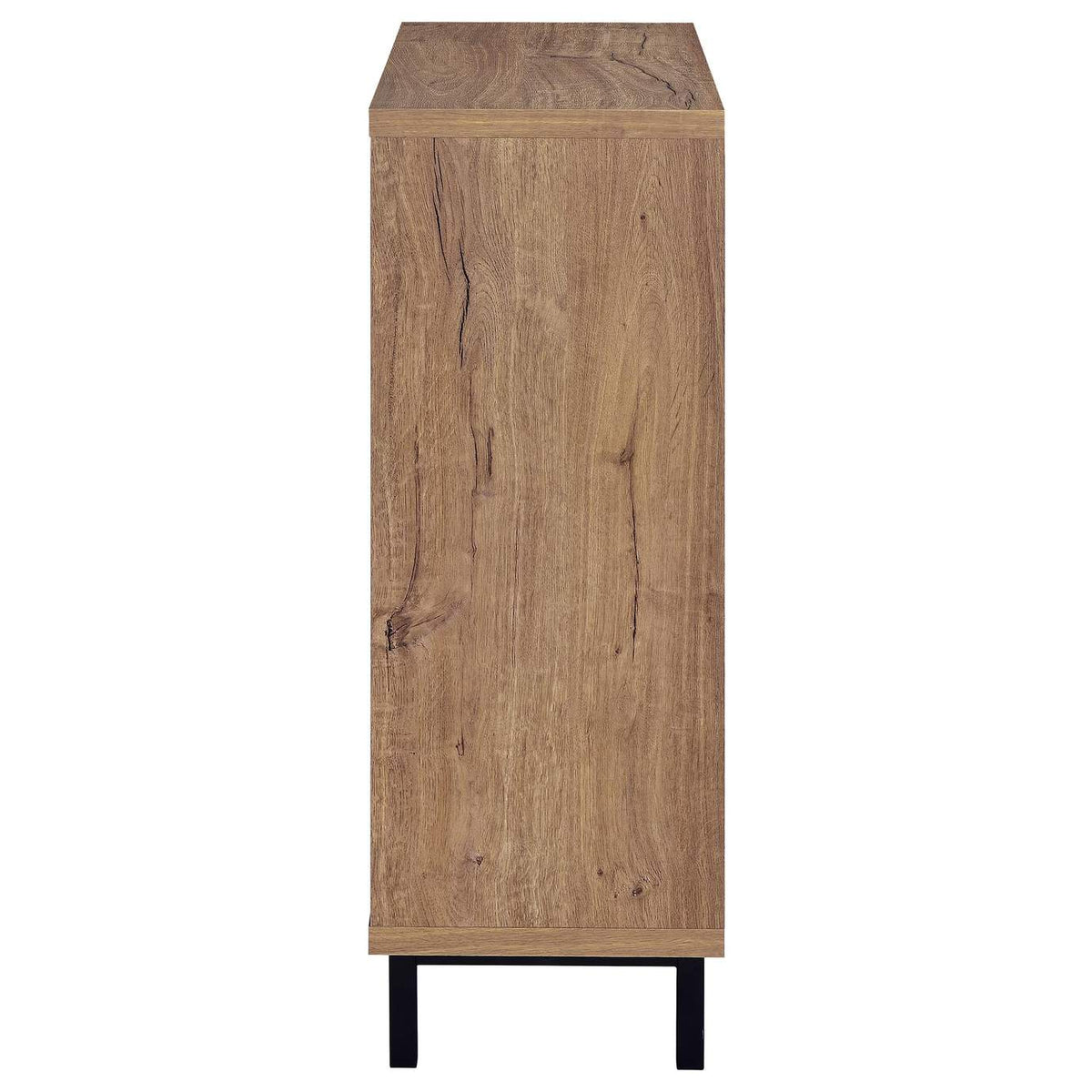 950421 Teller 2-door Shoe Storage Cabinet Natural Oak