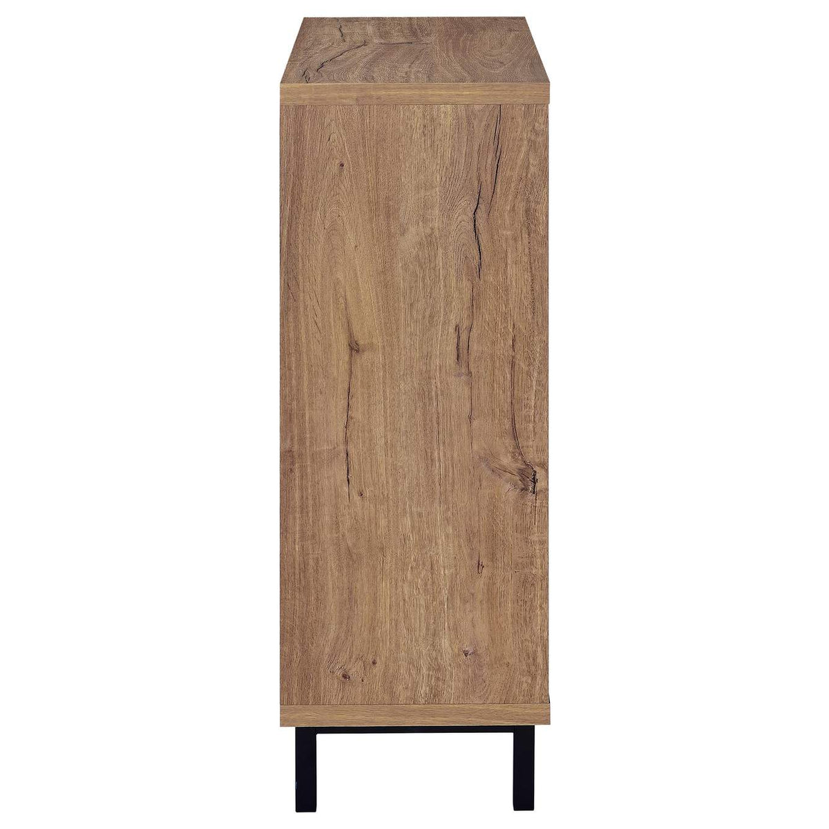 950421 Teller 2-door Shoe Storage Cabinet Natural Oak