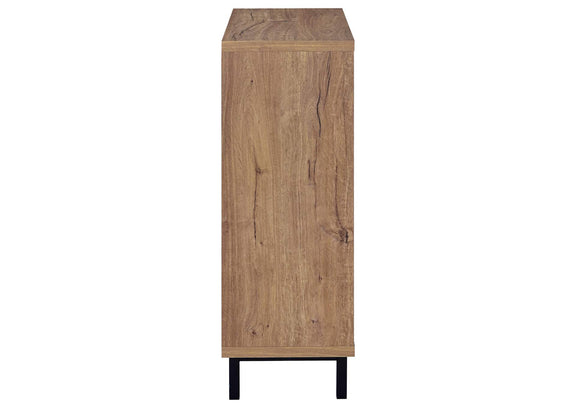950421 Teller 2-door Shoe Storage Cabinet Natural Oak