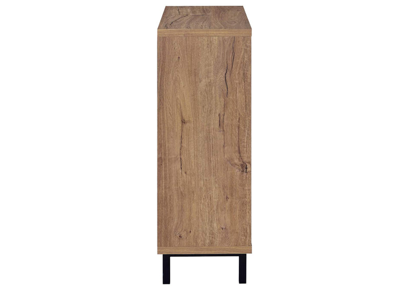950421 Teller 2-door Shoe Storage Cabinet Natural Oak