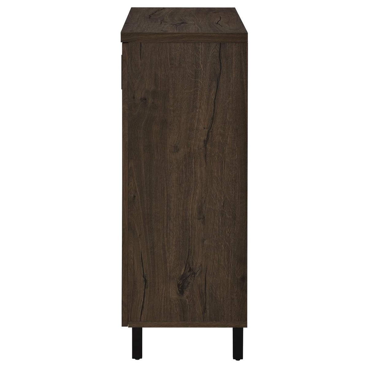 950423 Brixton 2-door Entryway Shoe Storage Cabinets Smoked Oak