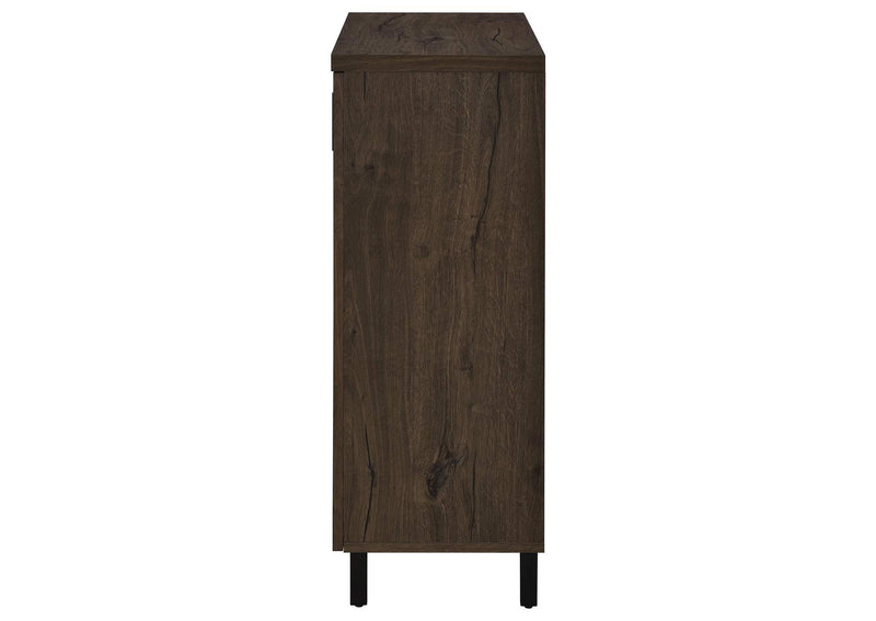 950423 Brixton 2-door Entryway Shoe Storage Cabinets Smoked Oak