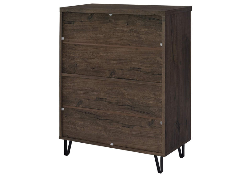 950423 Brixton 2-door Entryway Shoe Storage Cabinets Smoked Oak