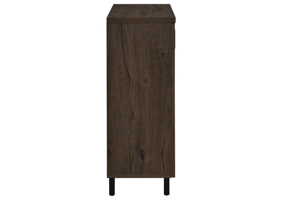 950423 Brixton 2-door Entryway Shoe Storage Cabinets Smoked Oak