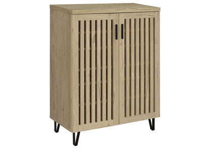 950424 Brixton 2-door Entryway Shoe Storage Cabinets White Oak