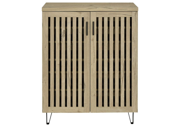 950424 Brixton 2-door Entryway Shoe Storage Cabinets White Oak