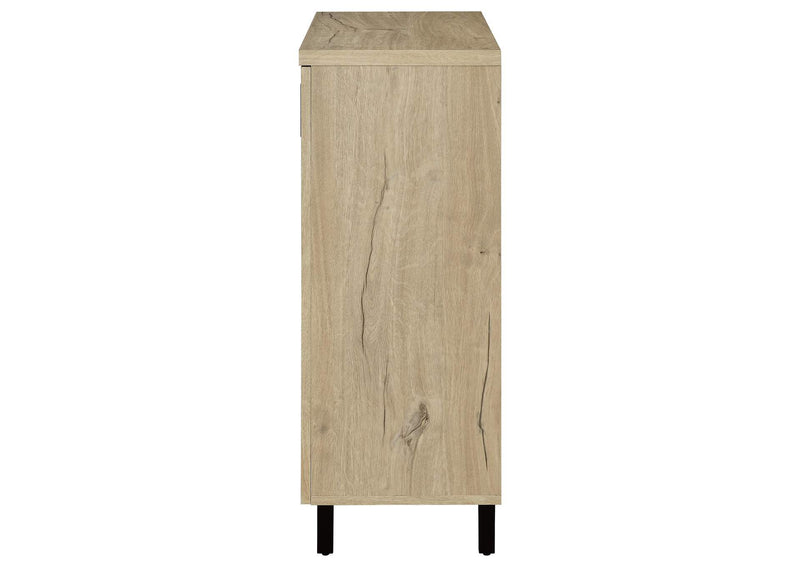 950424 Brixton 2-door Entryway Shoe Storage Cabinets White Oak