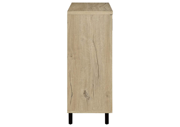950424 Brixton 2-door Entryway Shoe Storage Cabinets White Oak