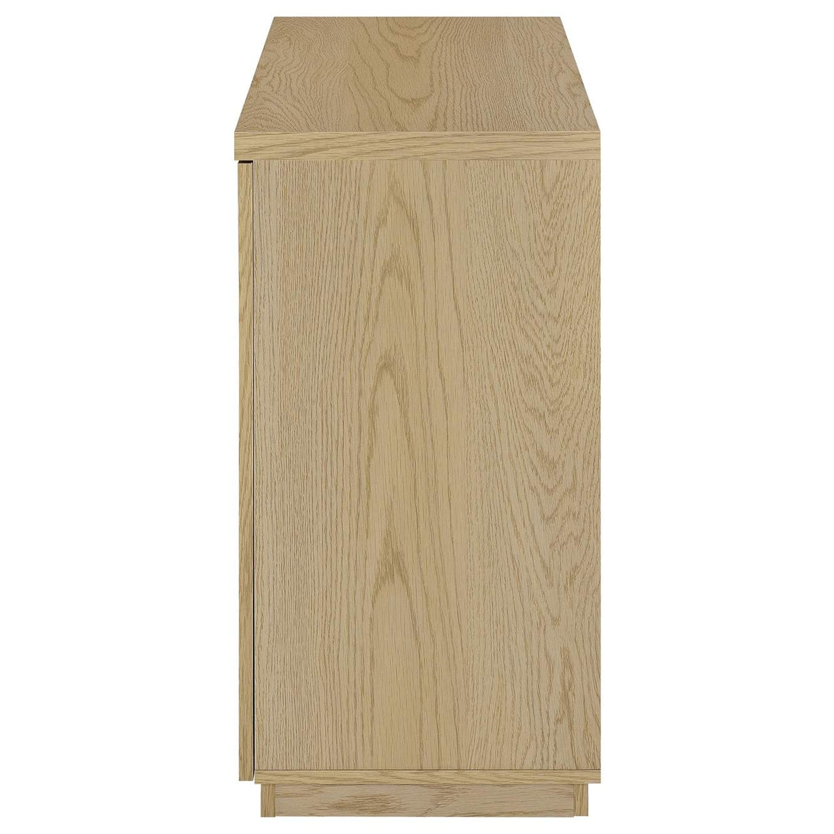 950429 Tilbury 2-door Glass Front Accent Display Cabinet Light Oak