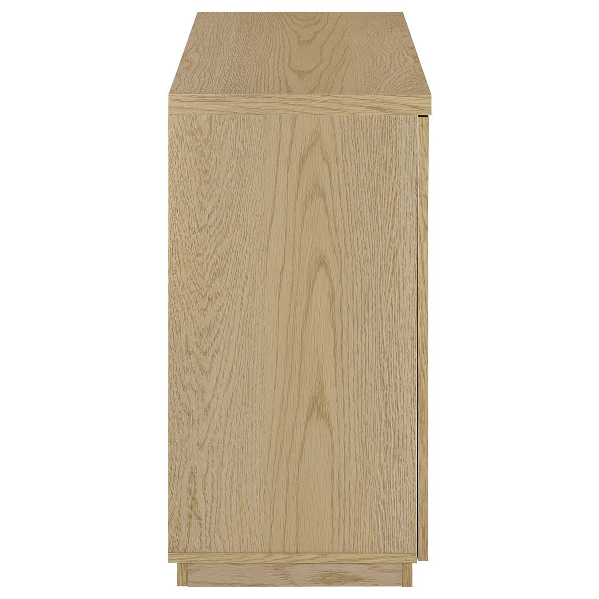 950429 Tilbury 2-door Glass Front Accent Display Cabinet Light Oak