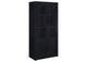 950432 Riva 4-door Tall Accent Display Cabinet LED Lighting Black