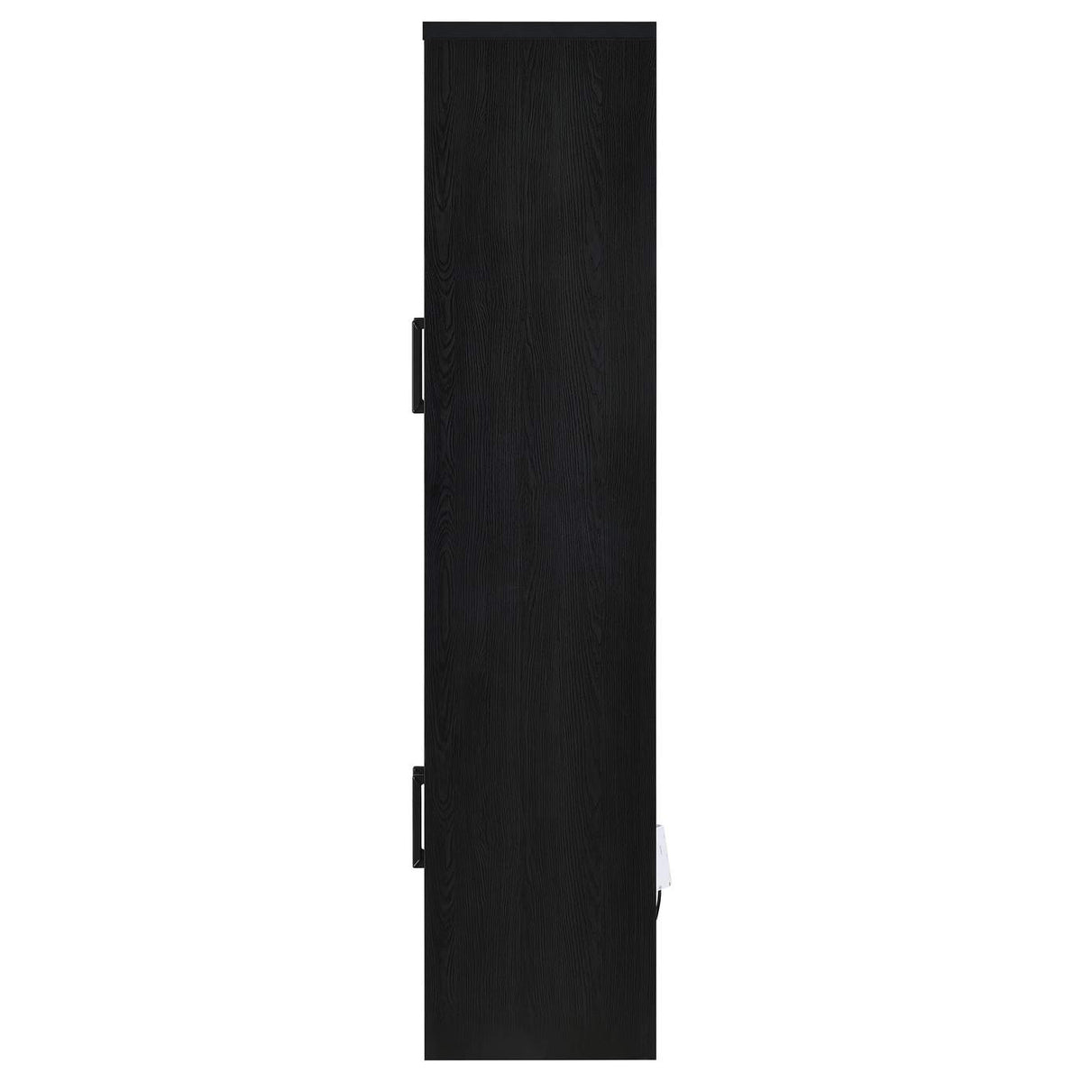 950432 Riva 4-door Tall Accent Display Cabinet LED Lighting Black