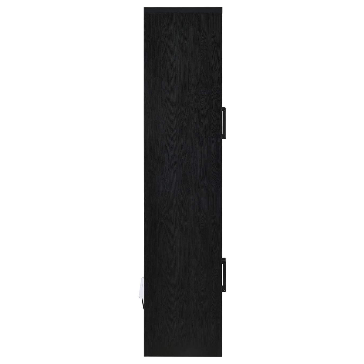 950432 Riva 4-door Tall Accent Display Cabinet LED Lighting Black
