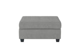 9507GRY-4 Maston Storage Ottoman