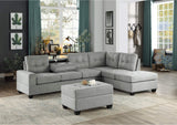 9507GRY-4 Maston Storage Ottoman