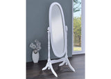 950802 Foyet Wood Adjustable Full Length Cheval Mirror White