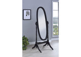 950803 Foyet Wood Adjustable Full Length Cheval Mirror Black