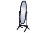 950803 Foyet Wood Adjustable Full Length Cheval Mirror Black