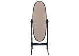 950803 Foyet Wood Adjustable Full Length Cheval Mirror Black