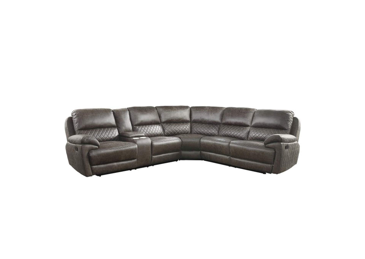 9510KITSC Knoxville 3-Piece Reclining Sectional with Left Console