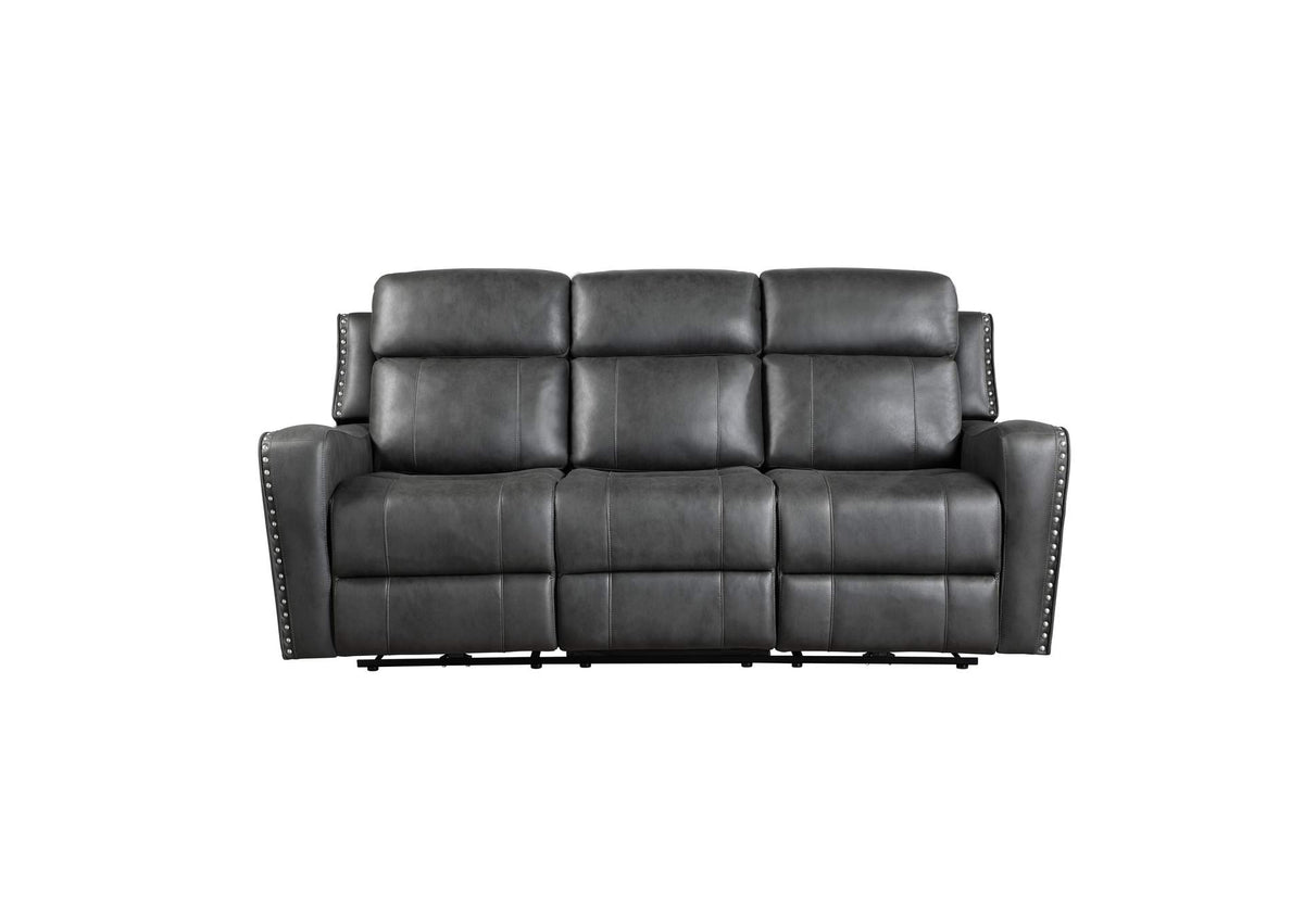9515DGY-3 Double Reclining Sofa
