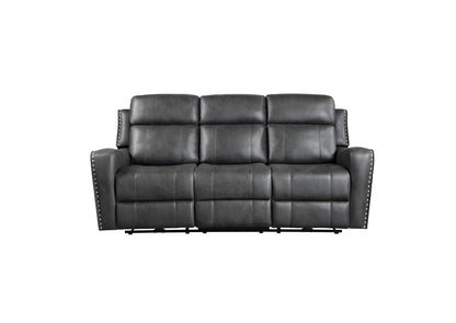 9515DGY-3 Double Reclining Sofa