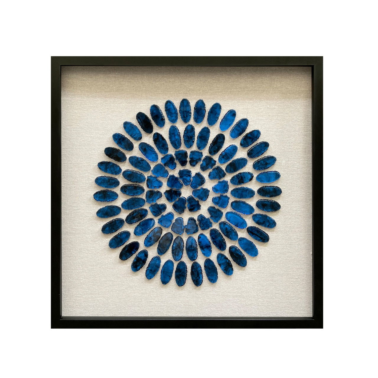 24" x 24" Caspian Agate Shadow Box Wall Decor - Multi