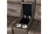 Kennett Power Double Reclining Love Seat with Center Console, Power Headrests and USB Ports