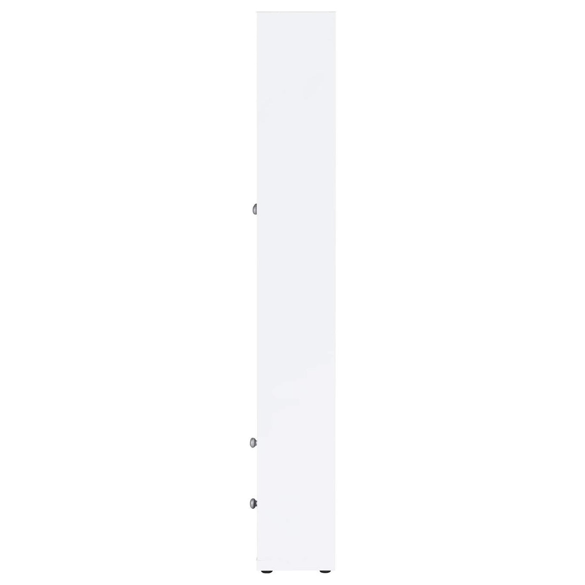 953477 Hawthorne 4-shelf Glass Door Tall Cabinet with Drawers White