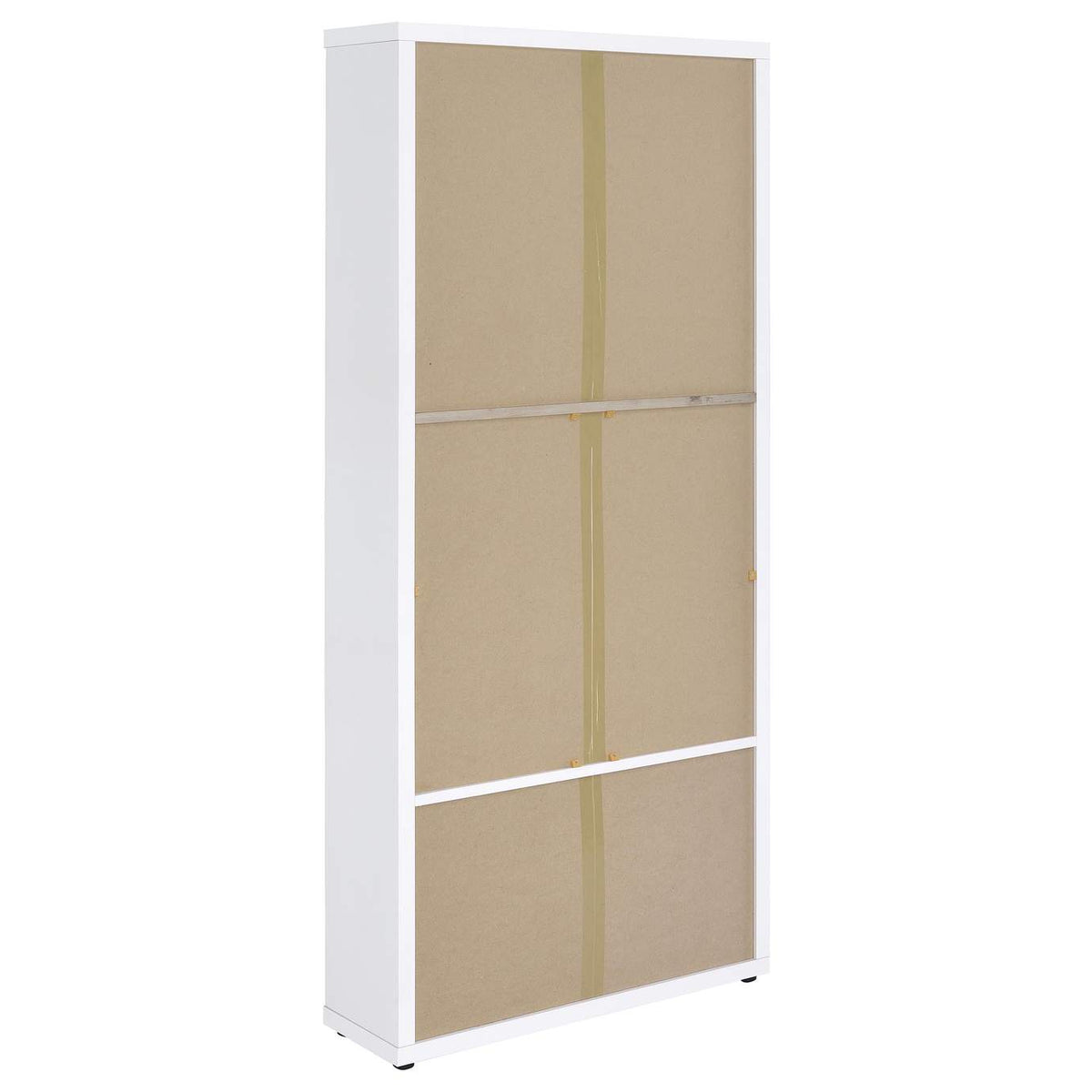 953477 Hawthorne 4-shelf Glass Door Tall Cabinet with Drawers White