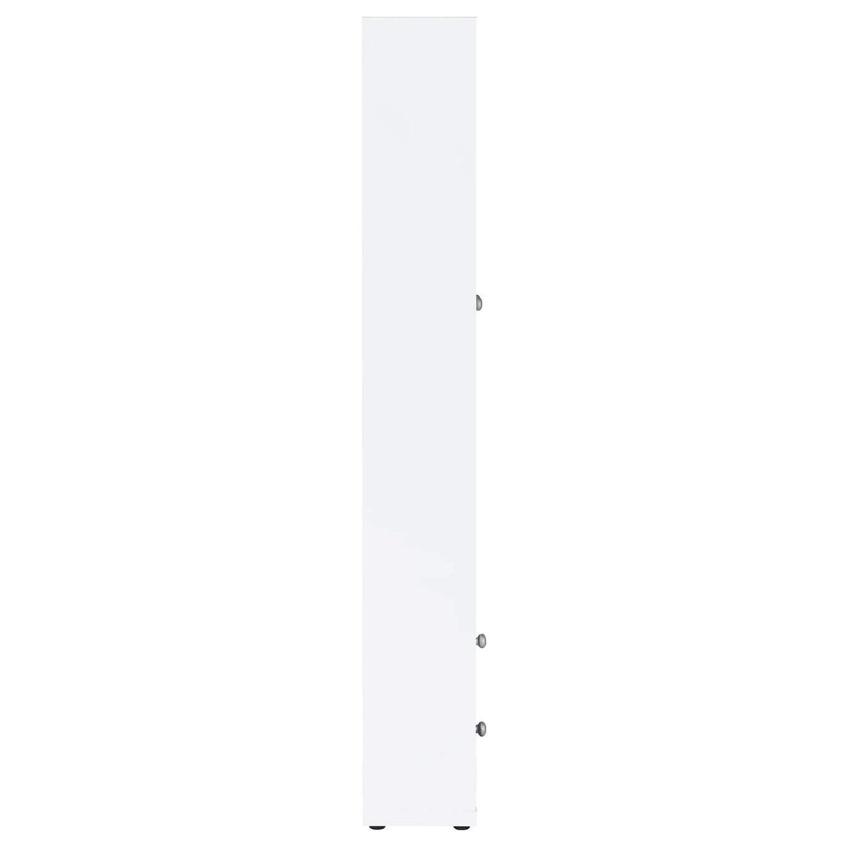 953477 Hawthorne 4-shelf Glass Door Tall Cabinet with Drawers White
