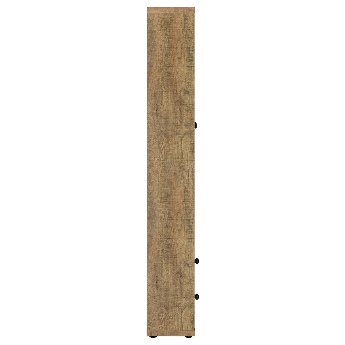953479 Hawthorne 4-shelf Glass Door Tall Cabinet with Drawers Mango