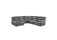 9579GRYKIT6LCRRPW Dyersburg 6-Piece Power Reclining Sectional with Left Chaise