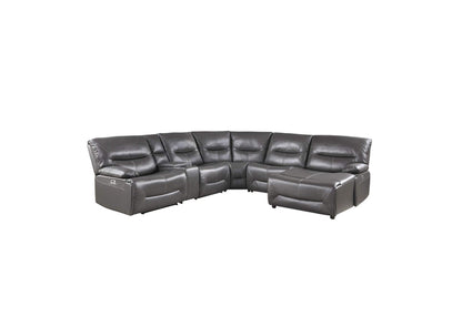 9579GRYKIT6LRRCPW Dyersburg 6-Piece Power Reclining Sectional with Right Chaise