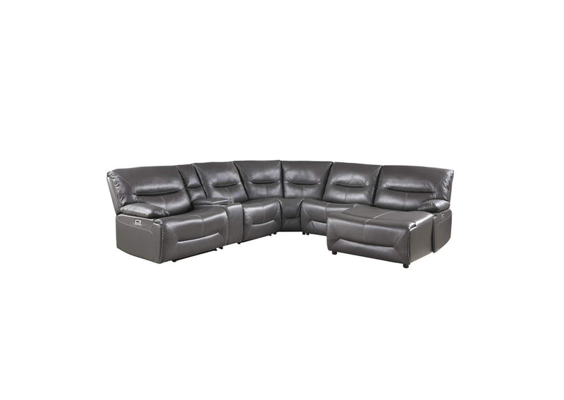 9579GRYKIT6LRRCPW Dyersburg 6-Piece Power Reclining Sectional with Right Chaise