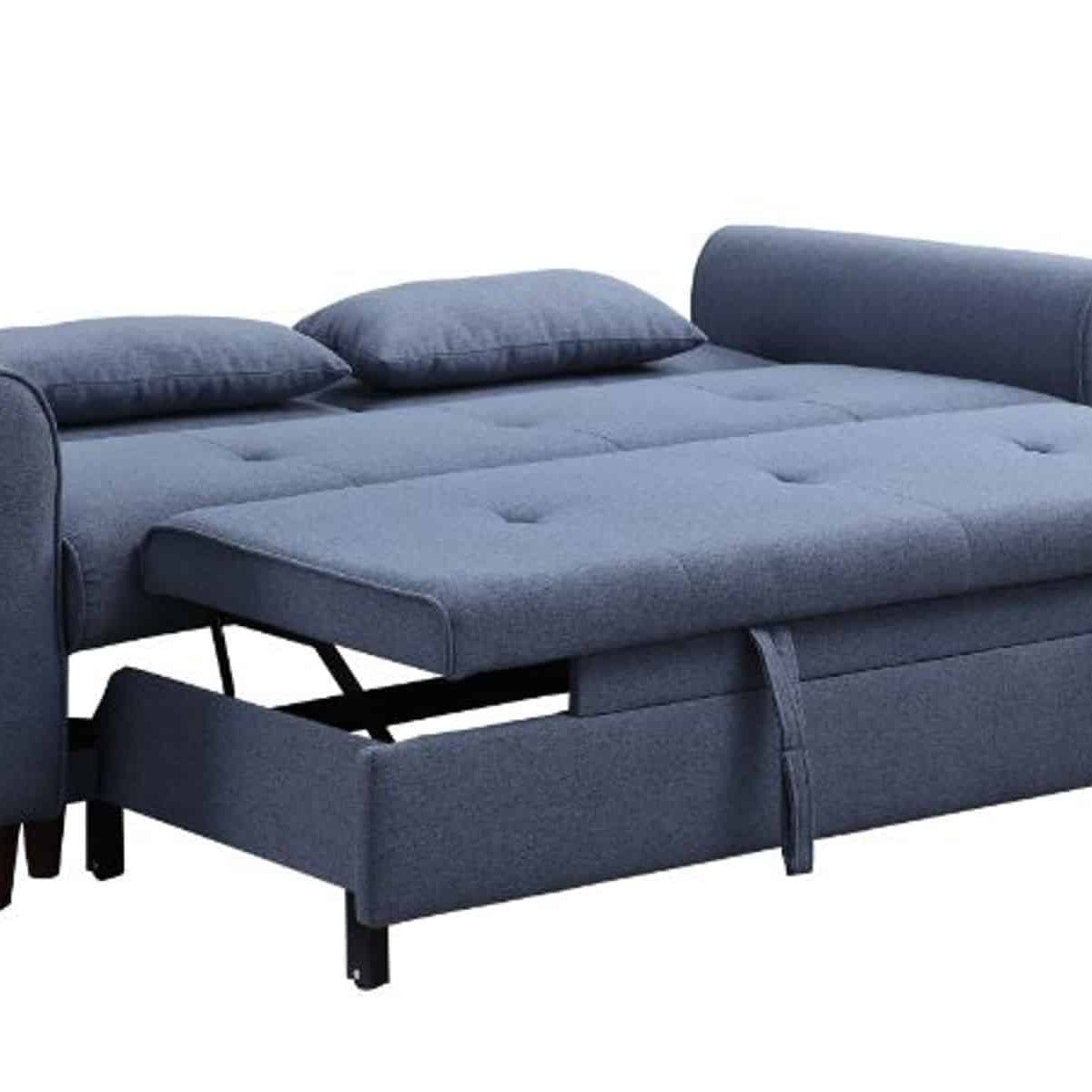 Nichelle - Futon - Blue Fabric