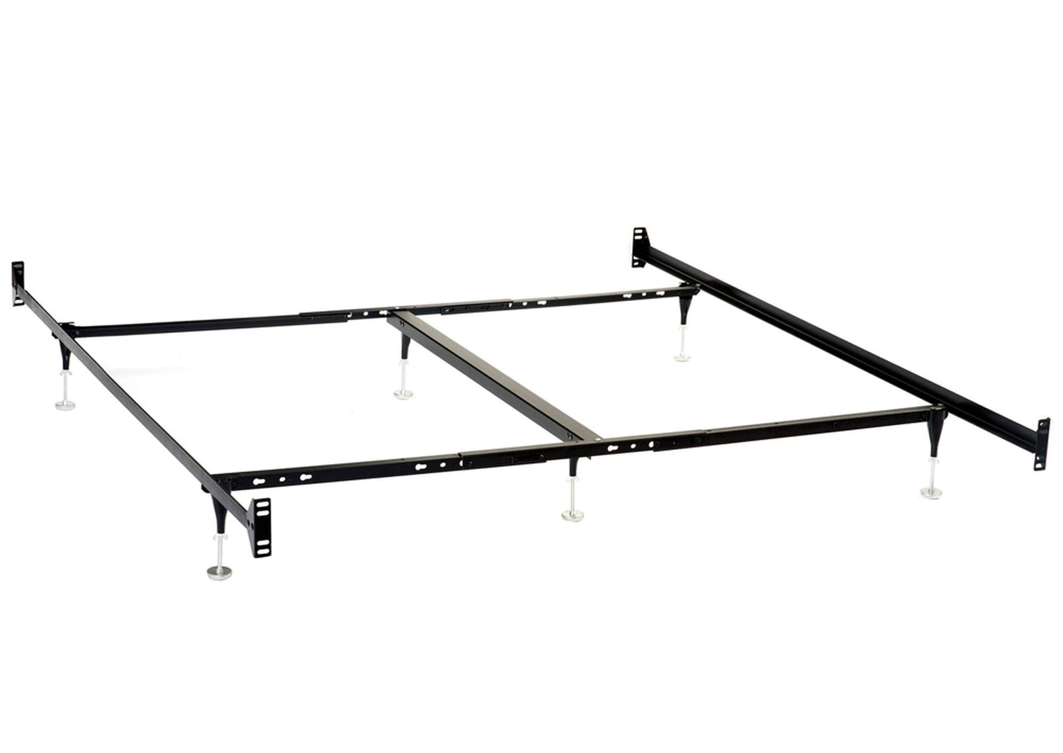Esme California King Bed Frame Black (Headboard & Footboard)